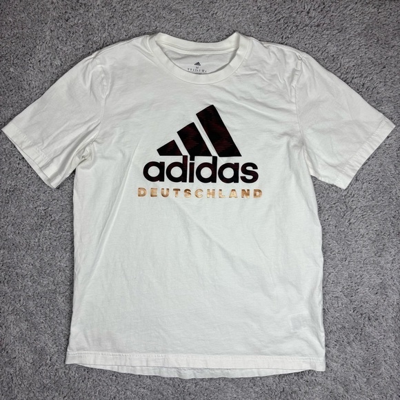 Adidas Shirt Mens Medium Crewneck Tee Deutschland German Athletic Active Casual - Picture 1 of 4